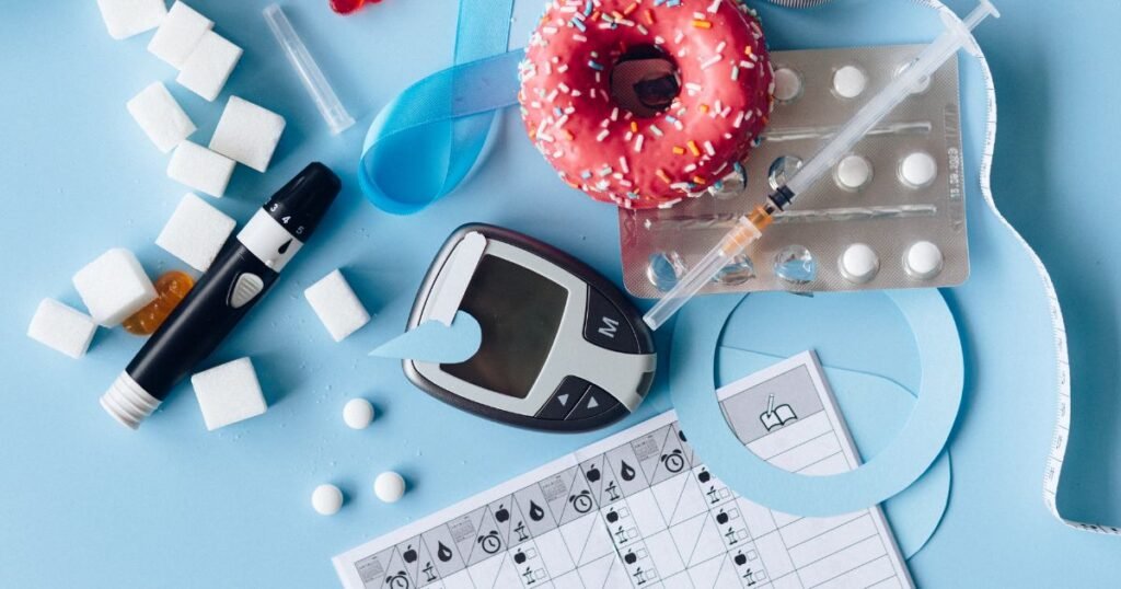Diabetes Blood Sugar machine & medicine