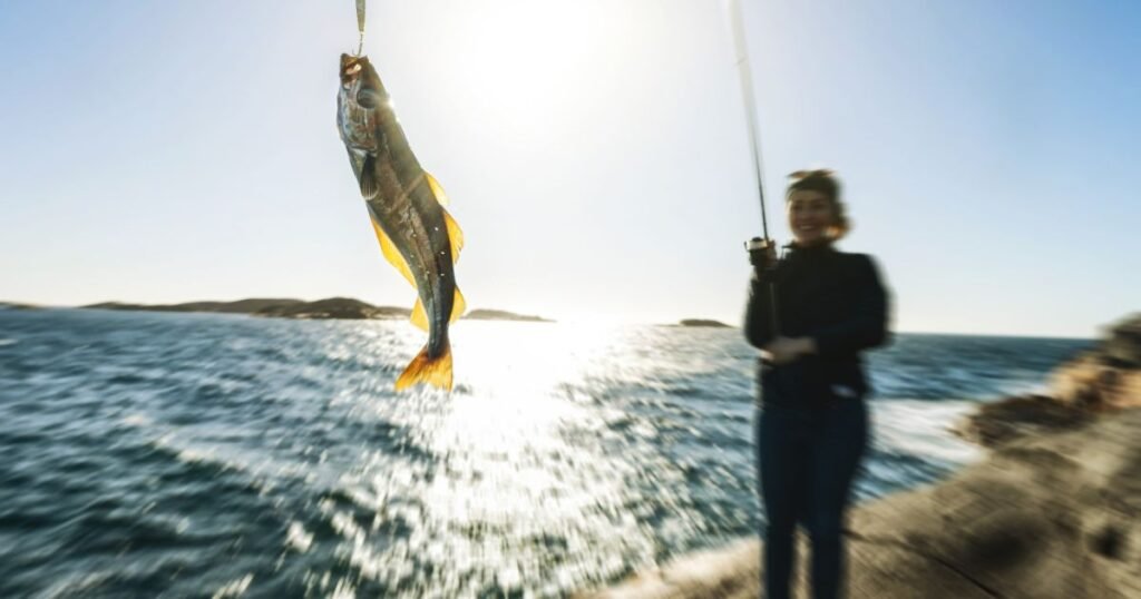 big Pollock Fish out of water